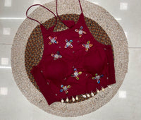 Maroon Kodi with Handwork Blouse – Garba, Navratri