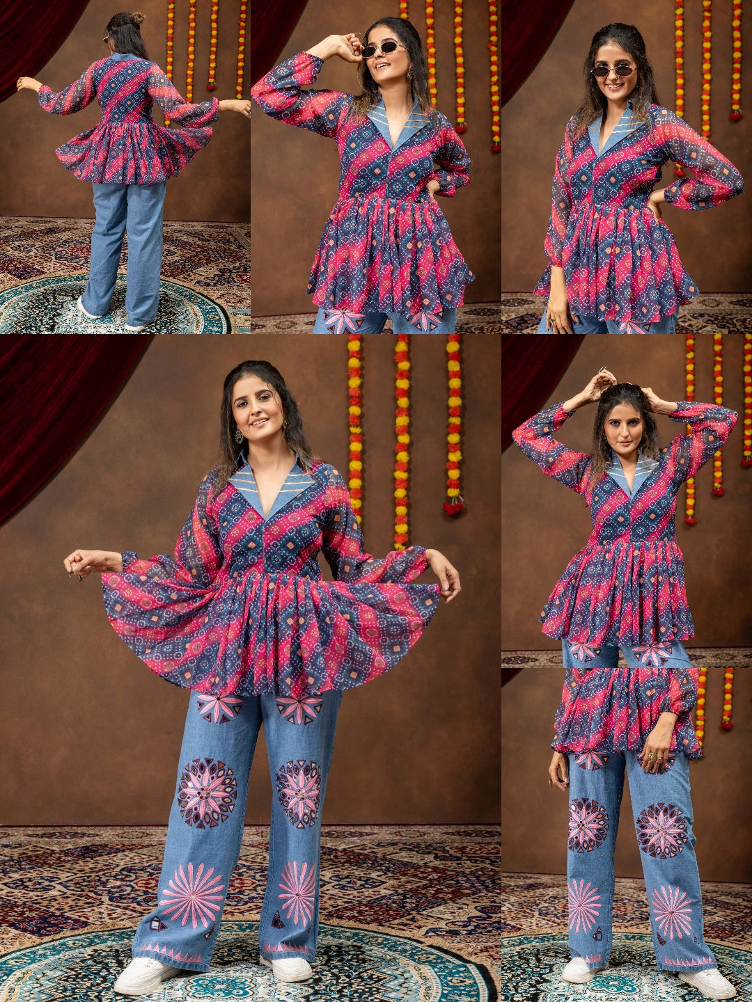 Multicolor Embroidered Coord Set All Angles Kalyanja KC15