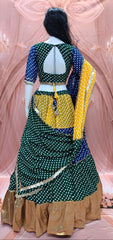 Multicolor Lehenga Garba Wear Faux Georgette - Kalyanja KL191