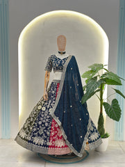 Multicolor Zari Embroidered Lehenga Mannequin Display - Kalyanja KL195