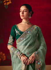 Aarika Embroidered Saree Kalyanja Fashion