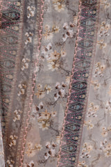 Gray Floral Digital Print Soft Georgette Saree – Kalyanja
