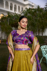 Bhumika Tusser Silk Lehenga.