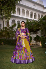 Bhumika Tusser Silk Lehenga.