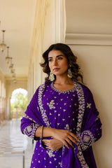 Sarika Chinon Silk Suit