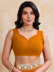yellow georgette bandhej print saree