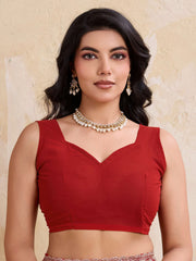 red georgette bandhej print saree