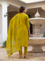 Golden Beige Viscose Silk Kurti