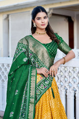 Yellow Silk Lehenga