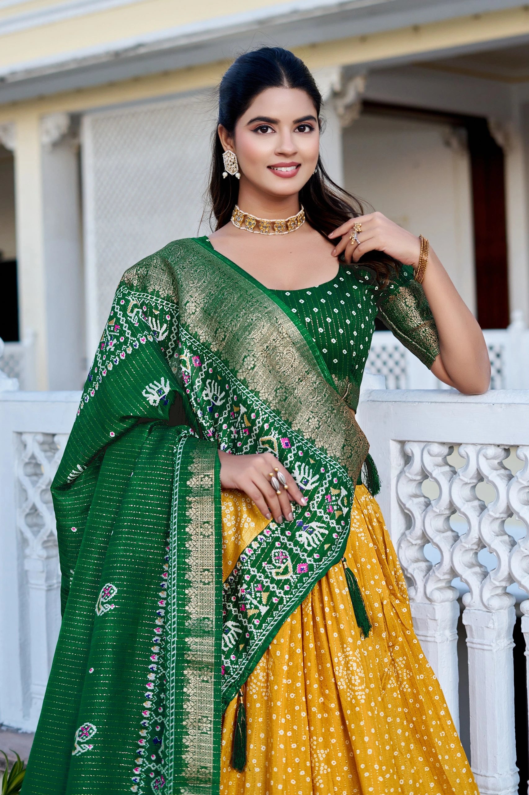 Yellow Silk Lehenga