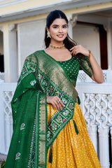 Yellow Silk Lehenga