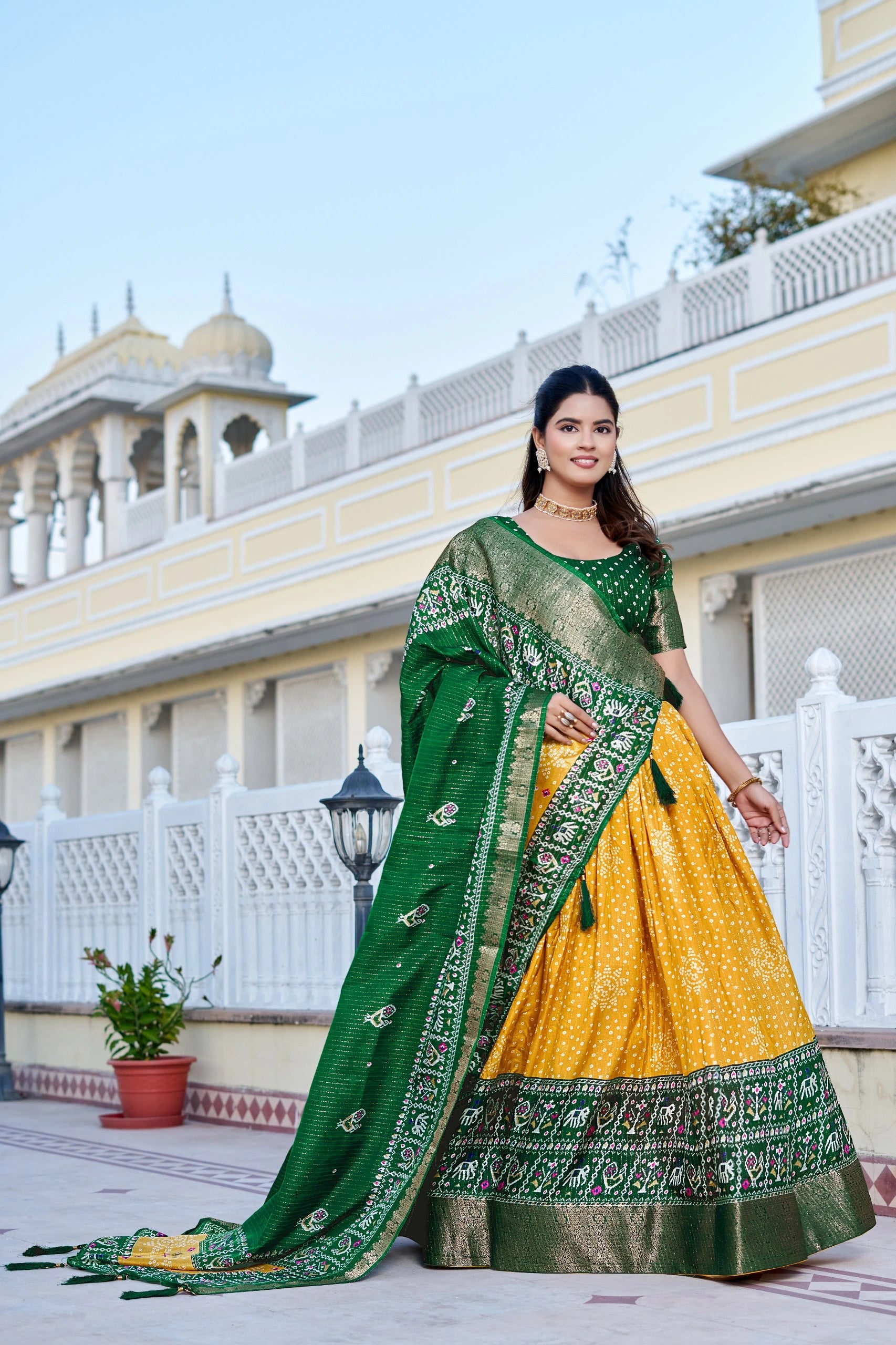 Yellow Silk Lehenga