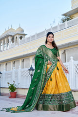 Yellow Silk Lehenga
