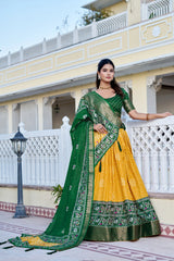 Yellow Silk Lehenga