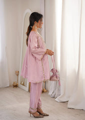 Light Pink Heavy Organza Suit