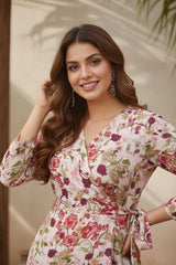 White Georgette Dress