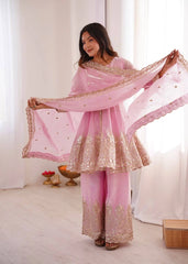 Pink Fendy Silk Suit