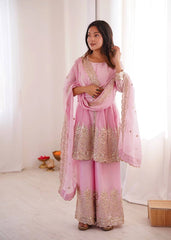 Pink Fendy Silk Suit
