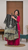 Black Sequins Embroidered Vichitra Silk Suit