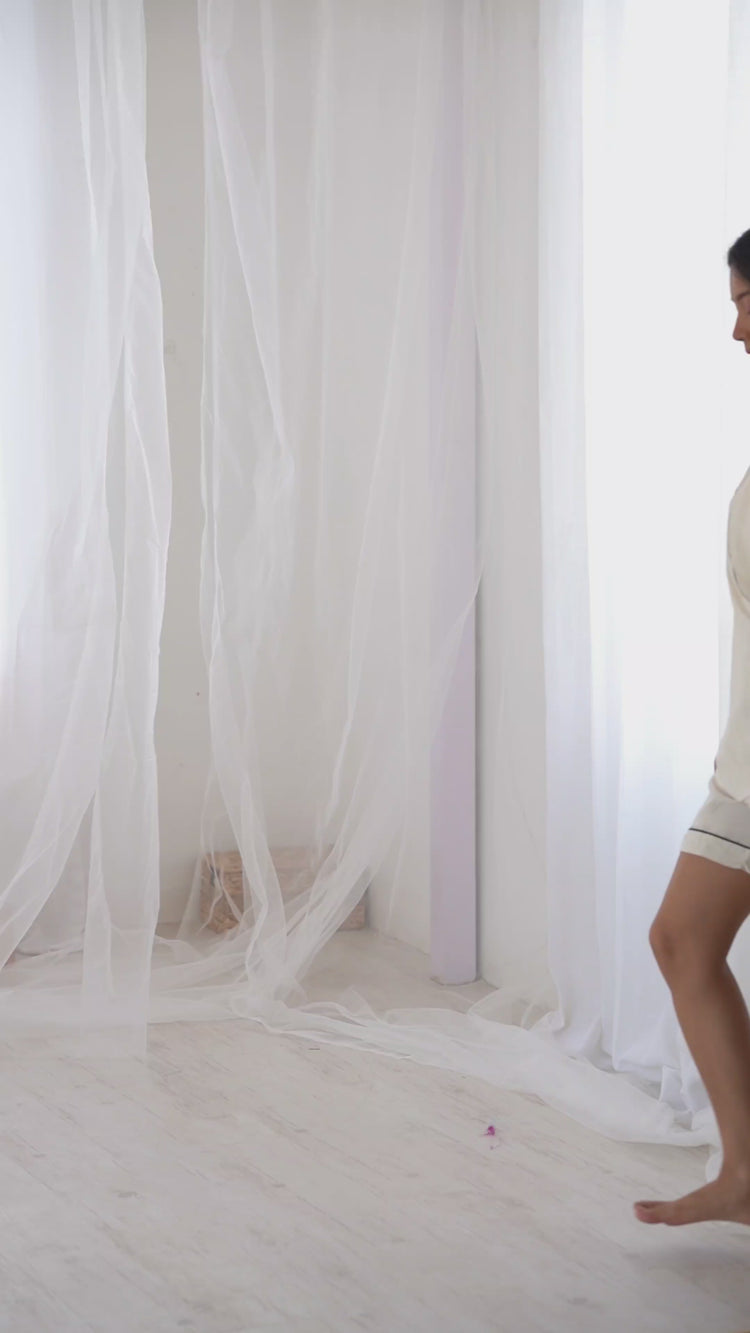 Black Embroidery Sequin Work Crunchy Silk Suit