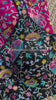 Black Embroidery Sequins Work Silk Blouse