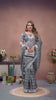 Gray Ached Weaving Soft Linen Saree