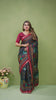 Black Mul Cotton Kalamkari Print Saree