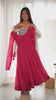 Dark Pink Laheriya Print Fox Georgette Suit – Kalyanja

