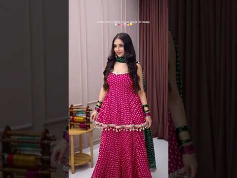 Pink Bandhej Print Suit – Palazzo & Dupatta Set