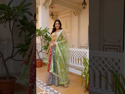 Multicolor Sequins Embroidered Lehenga – Panelled Flair, Sangeet & Wedding Wear