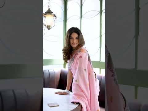 Light Pink Heavy Linen Saree