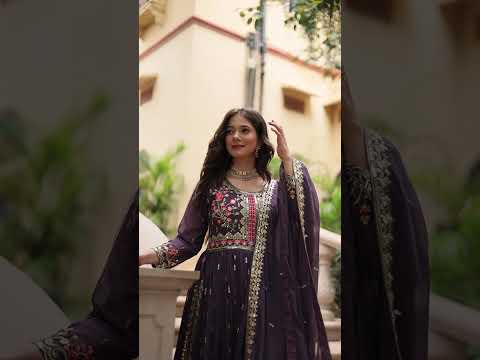 Soft Red Faux Georgette Suit