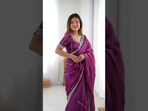 Wine Purple Heavy Silk Saree