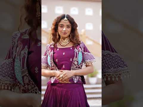 Soft Purple Pure Vichitra Lehenga