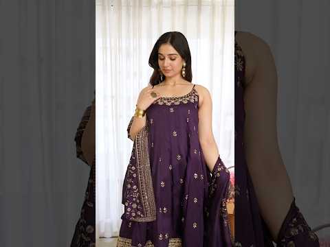 Soft Purple Vichitra Silk Suit