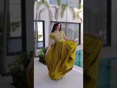 Red Heavy Organza Dress