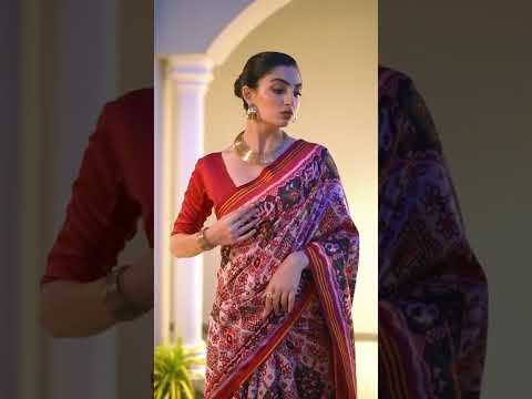 Mustard Yellow Soft Patola Silk Saree