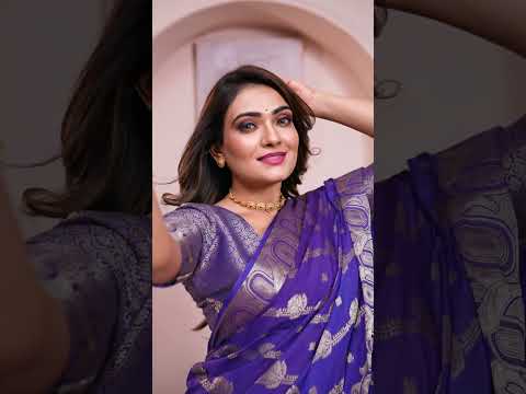 Blue Soft Georgette Banarasi Silk Saree