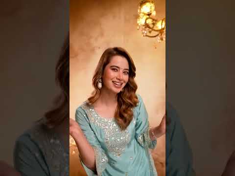 Sky Blue Sequiins Embroidered Suit
