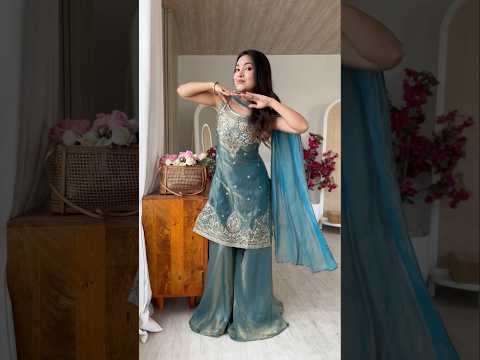 Rama Blue Soft Fendy Silk Suit