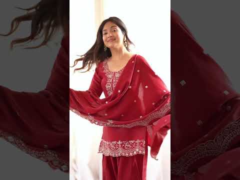 Dark Maroon Roman Silk Suit