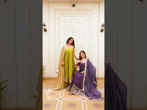 Purple Embroidered Anarkali Suit – Mirror Work, Palazzo & Dupatta