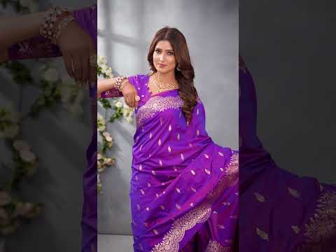 Soft Purple Banarasi Silk Saree