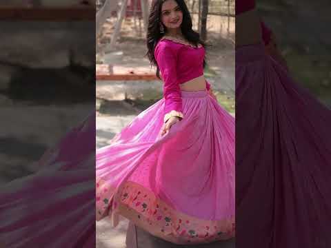 Light Pink Viscose Lehenga
