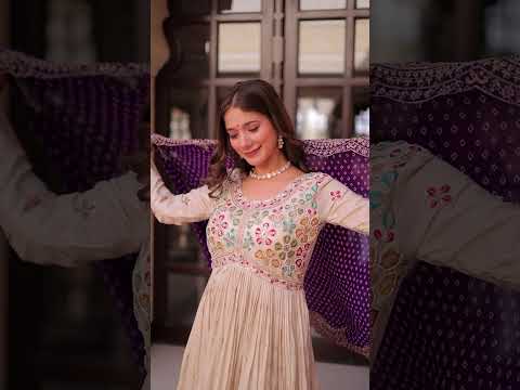 Beige Soft Purple Cosmos Suit