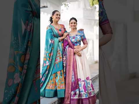Off White Tussar Silk Lehenga