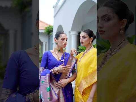 Navy Blue Soft Paithani Silk Saree