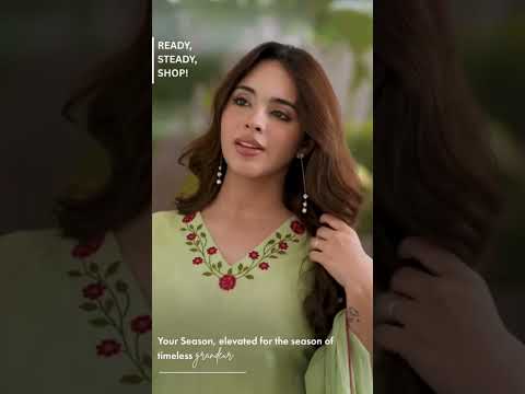 Pista Green Embroidered Suit – 3/4 Sleeve Straight Farshi Shalwar Set