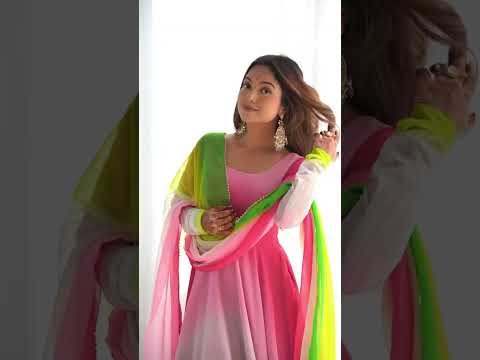 Multicolor Faux Georgette Suit