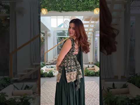 Deep Green Faux Georgette Suit